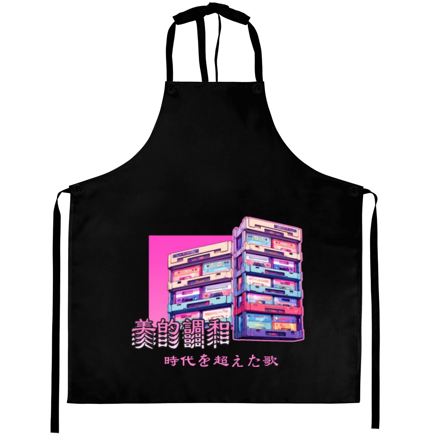Retro Old Cassette Tapes Japanese Y2K Aesthetic Va Aprons
