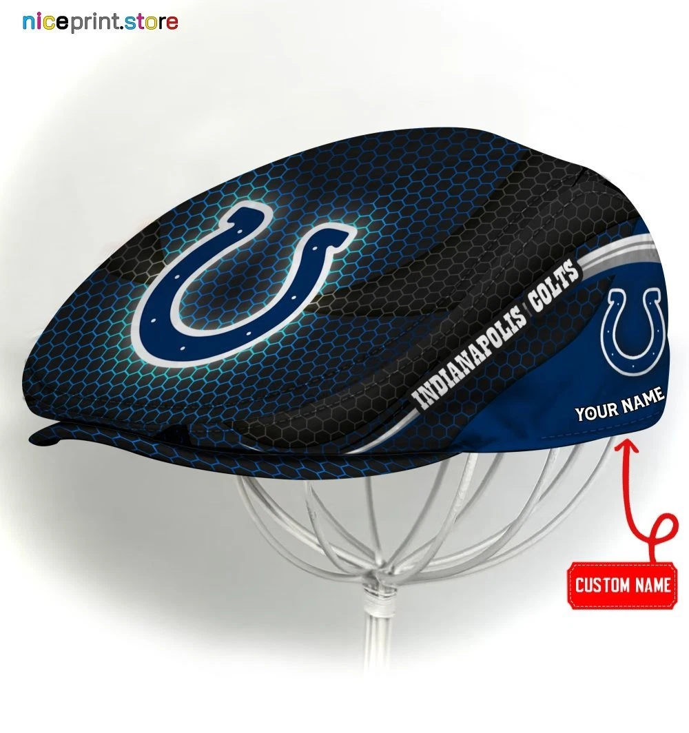Indianapolis Team Colts Jeff Cap Colts Newsboy Cap football Golf Cap football Flat Cap