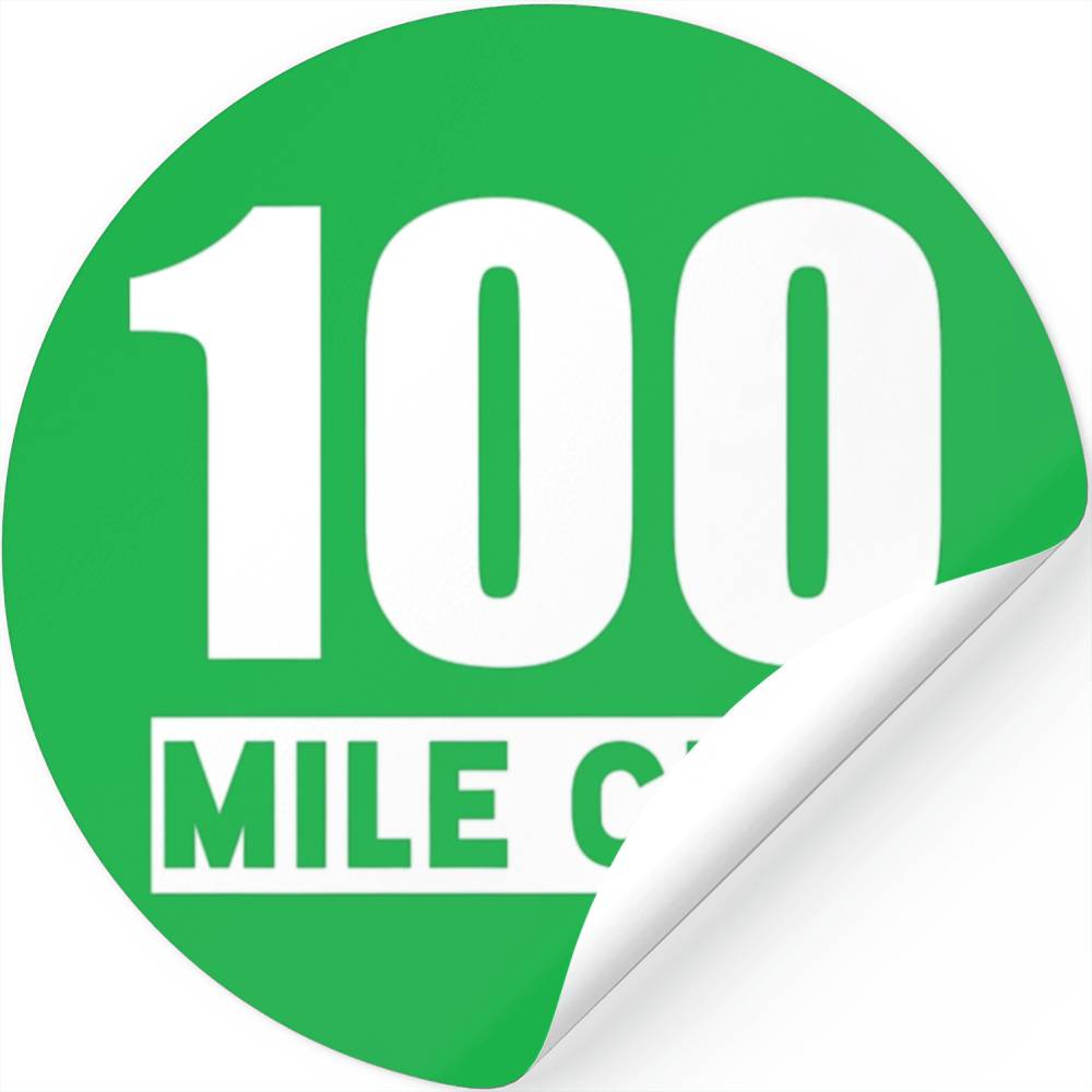100 Mile Club 100 Miles Trail Running Ultra Stickers
