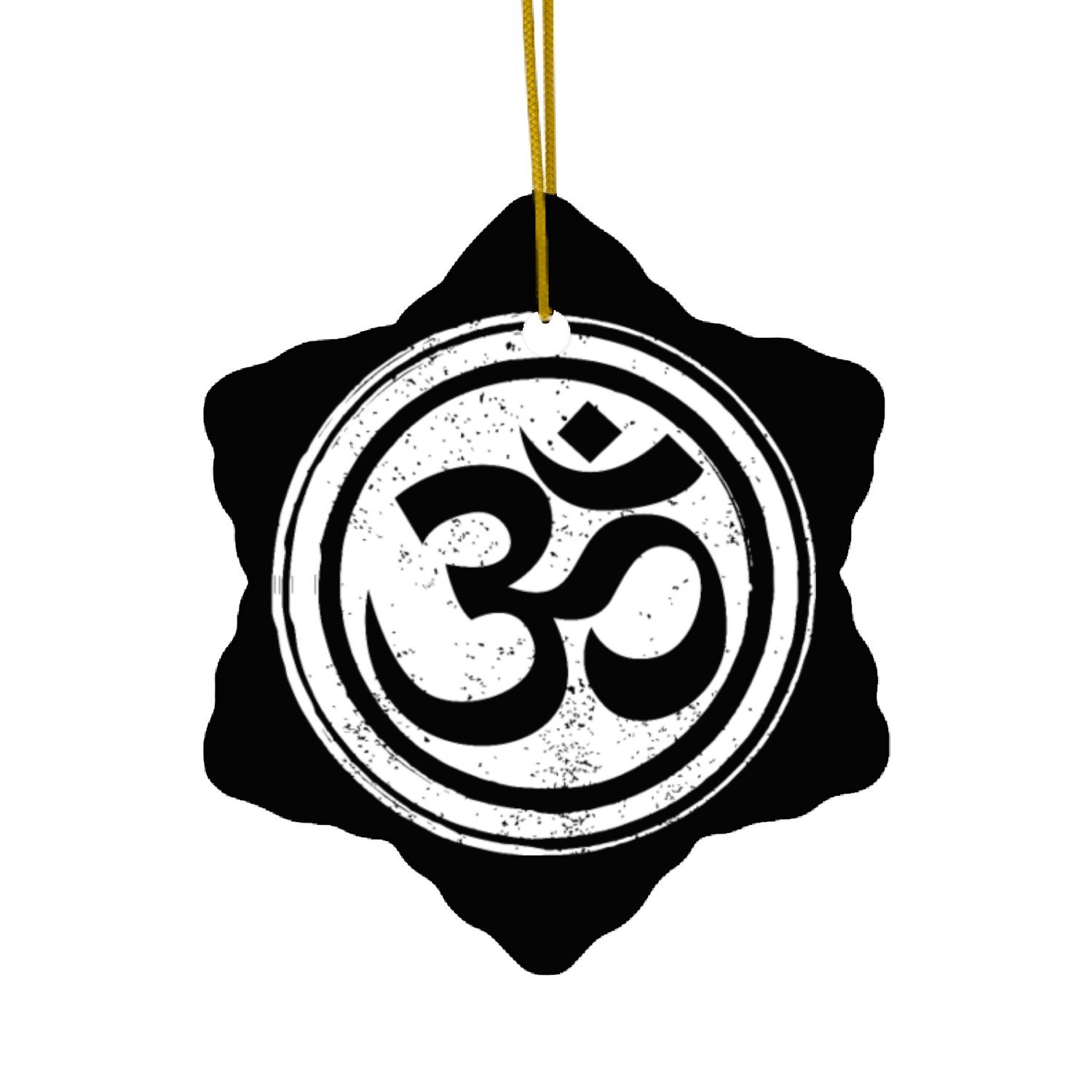 Vintage Zen Meditation Spiritual Yoga Om Symbol Ceramic Ornaments
