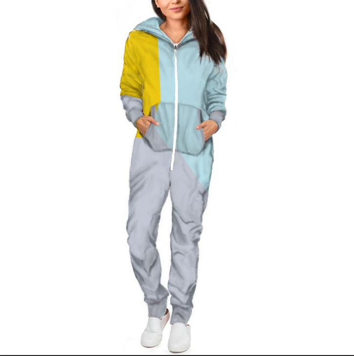 Adult Overall Pajamas - Men's Hooded Jumpsuit | Christmas Pajama Outfits | Family Matching Pajamas
