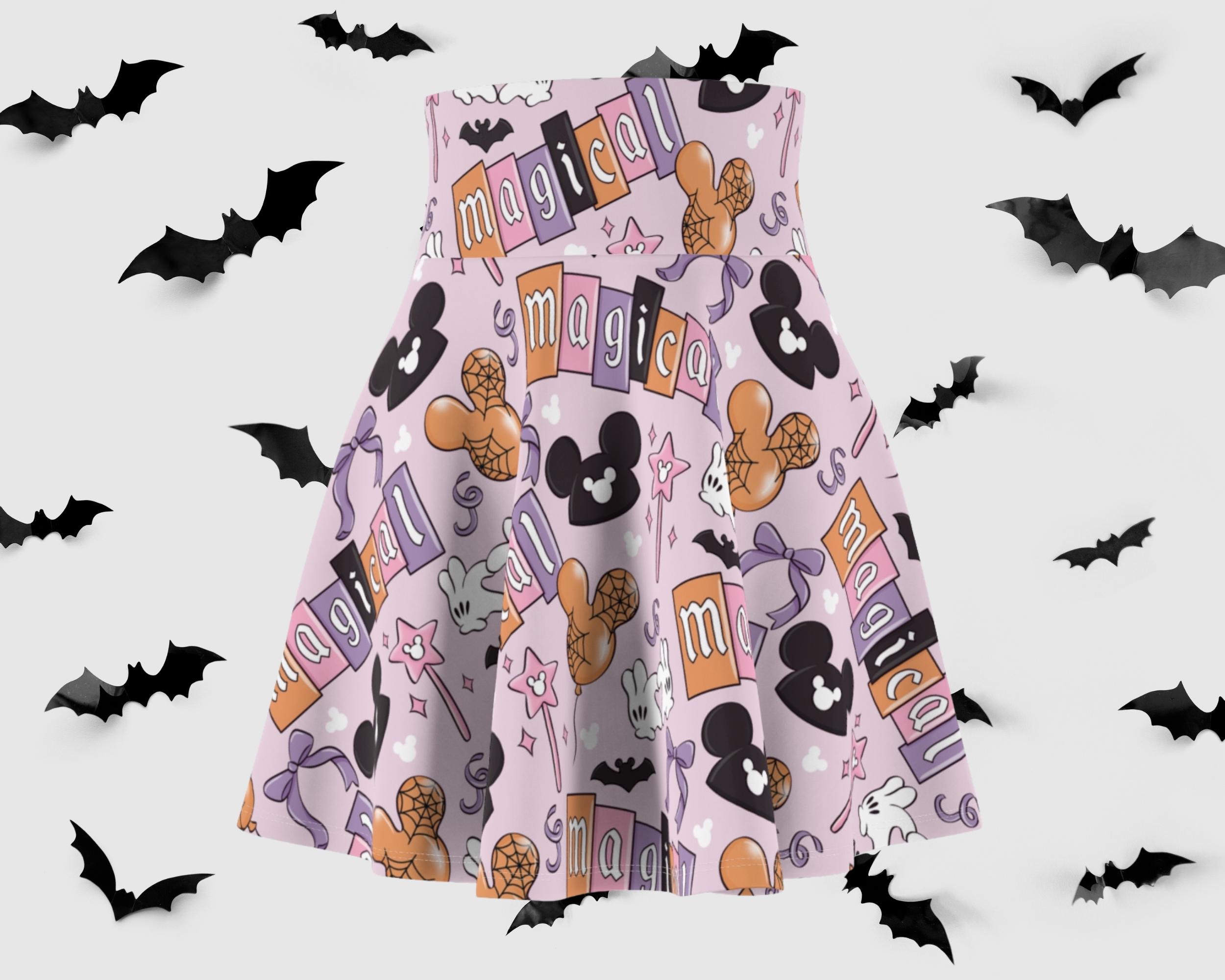 Magical Halloween Mouse Park Spooky Fall Inspired Running Skirt