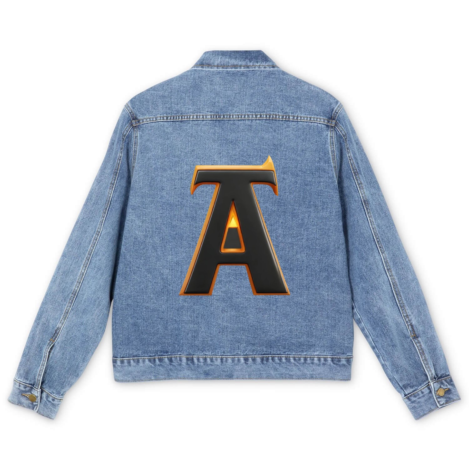 "Alphabetic Apparel: Letters in Style" Men's Denim Jackets