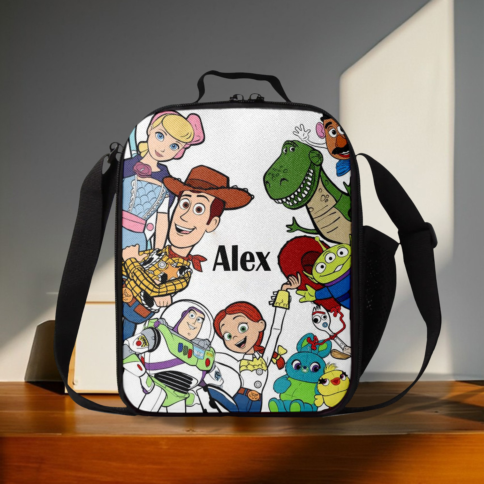 Toy Story Lunch Bag, Funny Toy Story Lunch Bag, Back To School Bag, Custom Zipper Lunch Bag, Reusable Lunch Tote, Food Bag