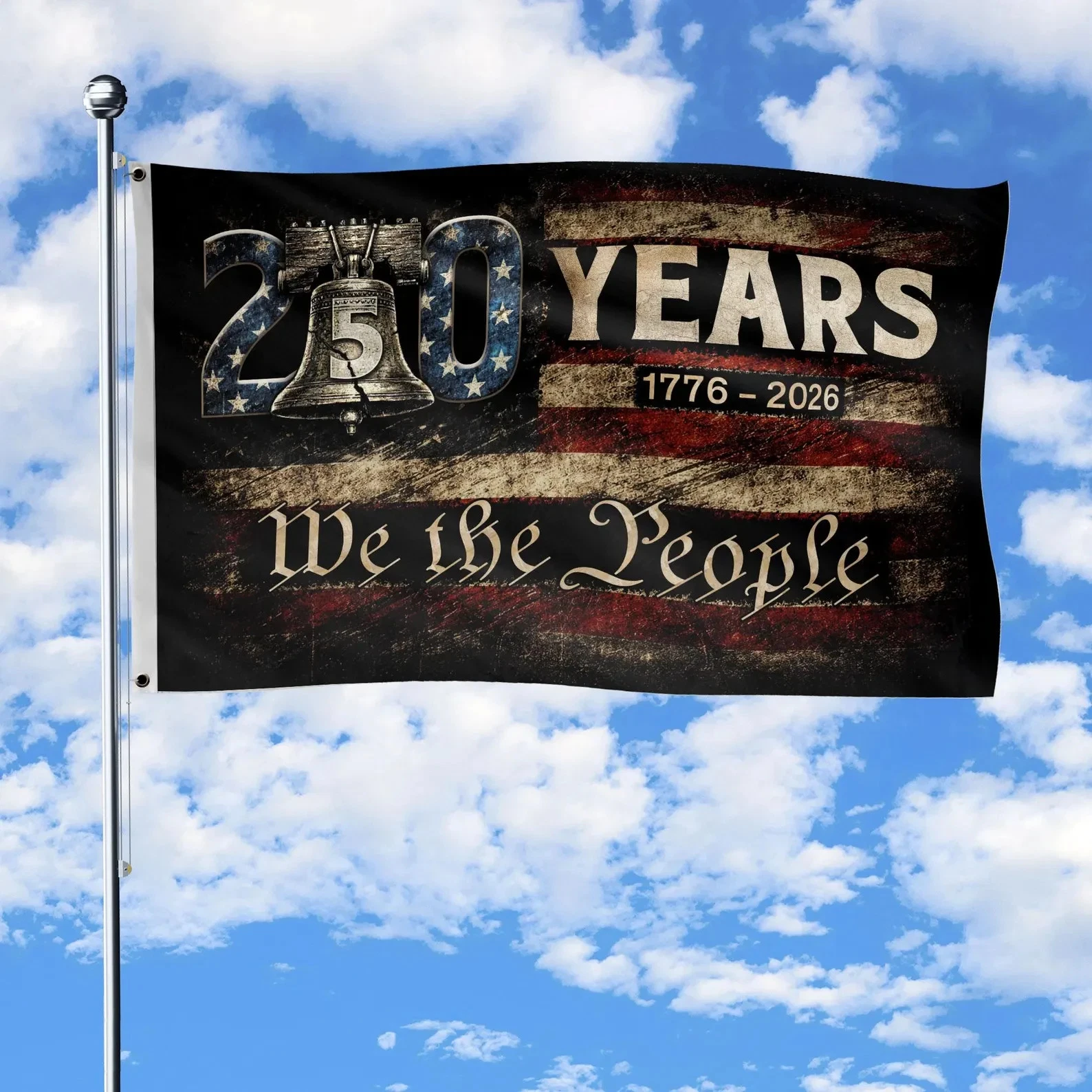 We The People 250th Anniversary Flag, America 250 House Flag