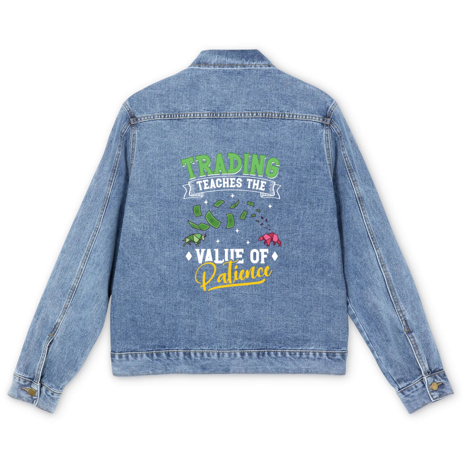 Stock Market trader Forex Trader Investor Trading Men's Denim Jackets