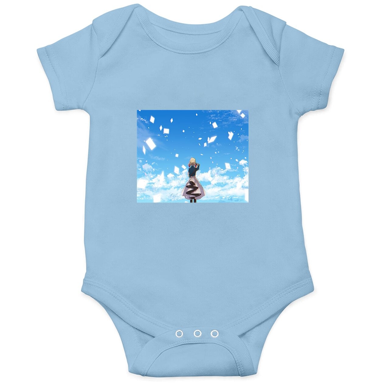 Violet Evergarden Violet Fashion Summer Baby Bodysuit Short Sleeve Baby Bodysuit