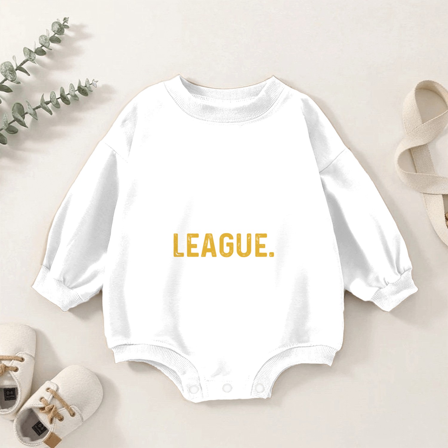 Eat Sleep League Repeat Sports Game Gaming Gift Baby Romper Sweatshirts
