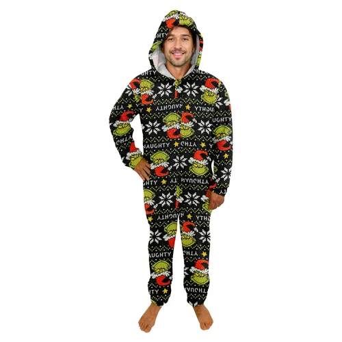 Funny Character Hooded Jumpsuit | Christmas Pajama Outfits | Family Matching Pajamas