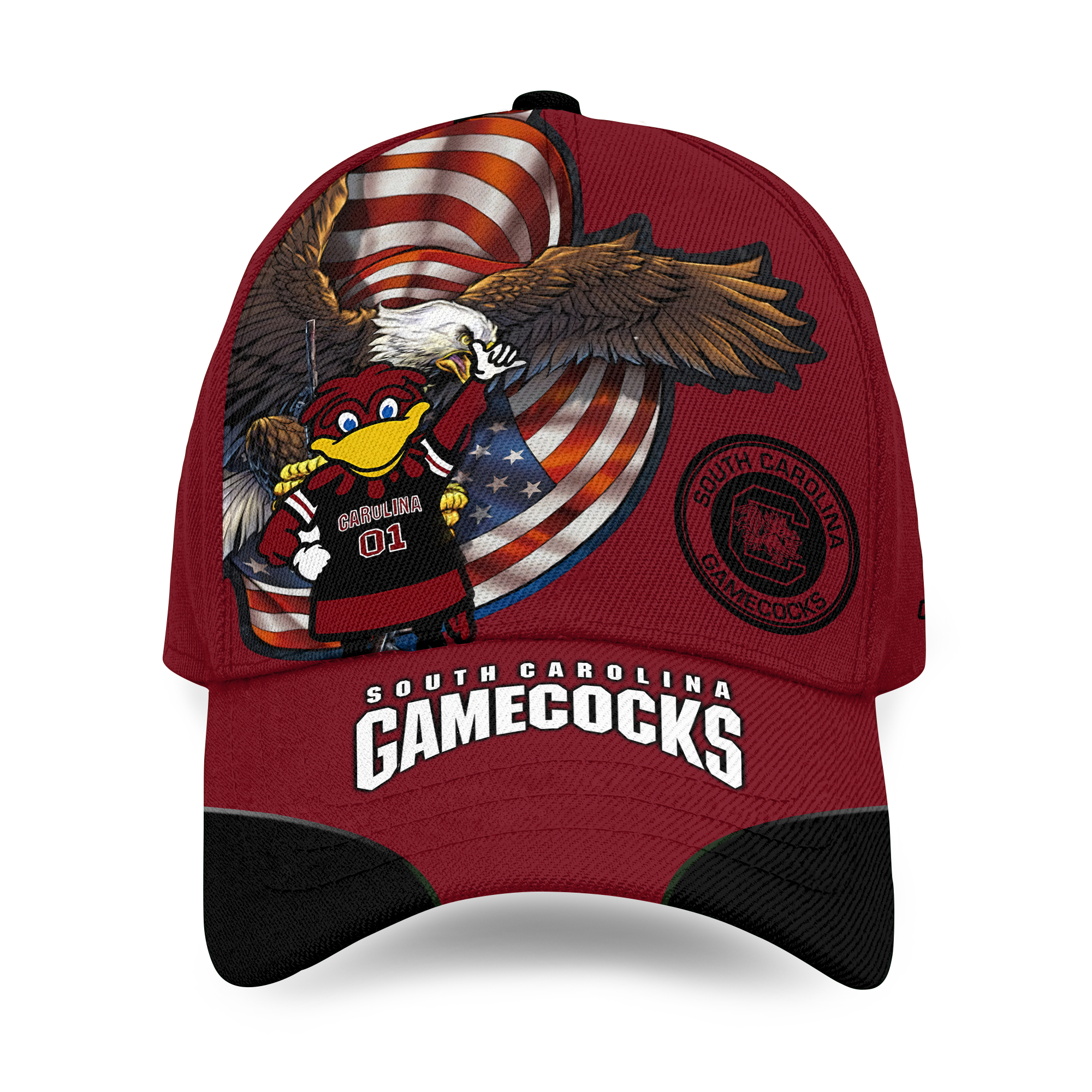 South Carolina Team Gamecocks Cap, Custom Hat for Men Women, Gifts Hat for Men Wom