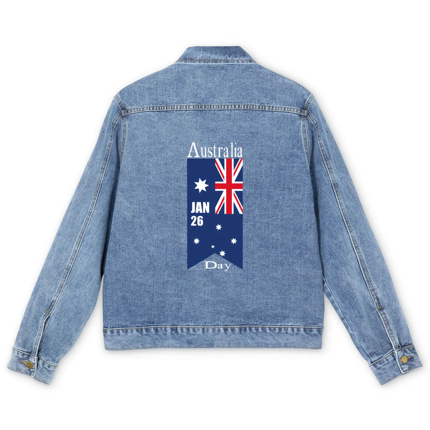 happy australia day Men's Denim Jackets