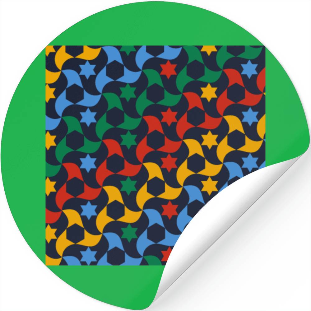 Andalusian Tiles 12 (Alhambra Palace Granada) Stickers