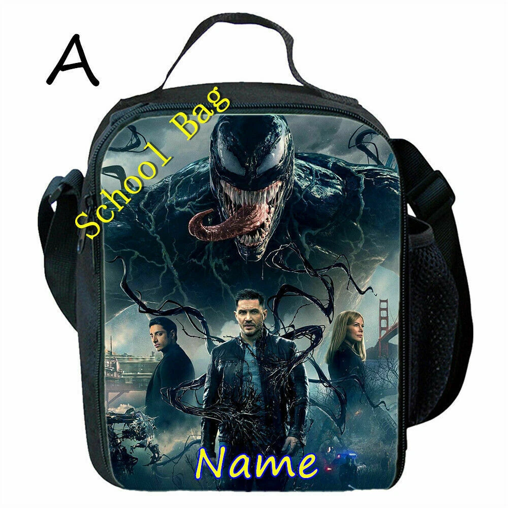 Venom Kids Lunch Bag, School Picnic Snack Travel Lunch Box