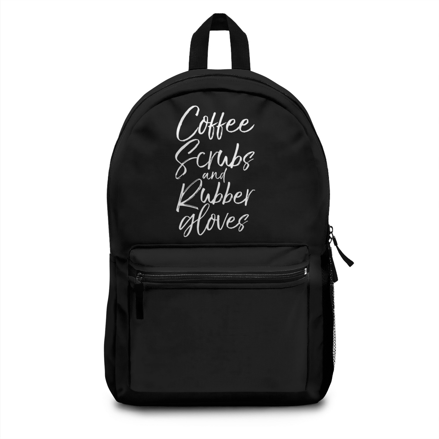 Coffee Scrubs And Rubber Gloves Nursing Backpacks