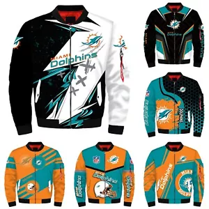 Miami Dolphins Men's Flight Bomber Jacket