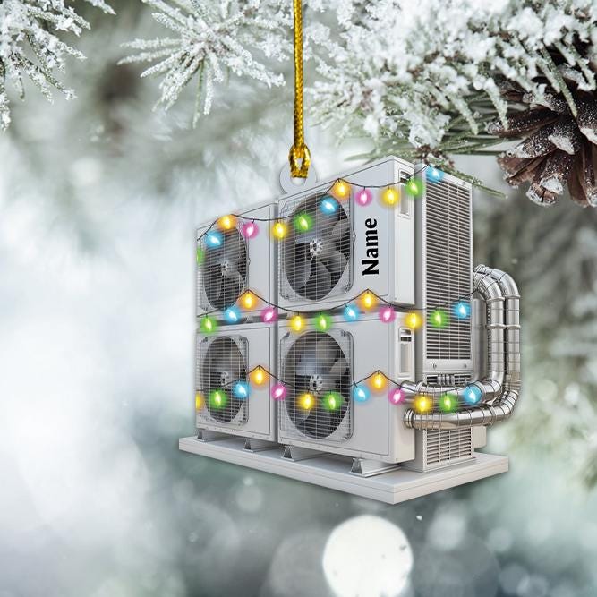 Personalized Air Conditioner System Ornament, Air Conditioner Christmas Ornament, Air Conditioner Ornament Xmas Decor
