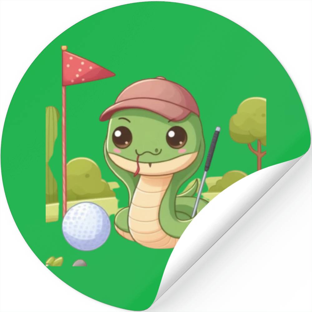 Golfing snakes Stickers