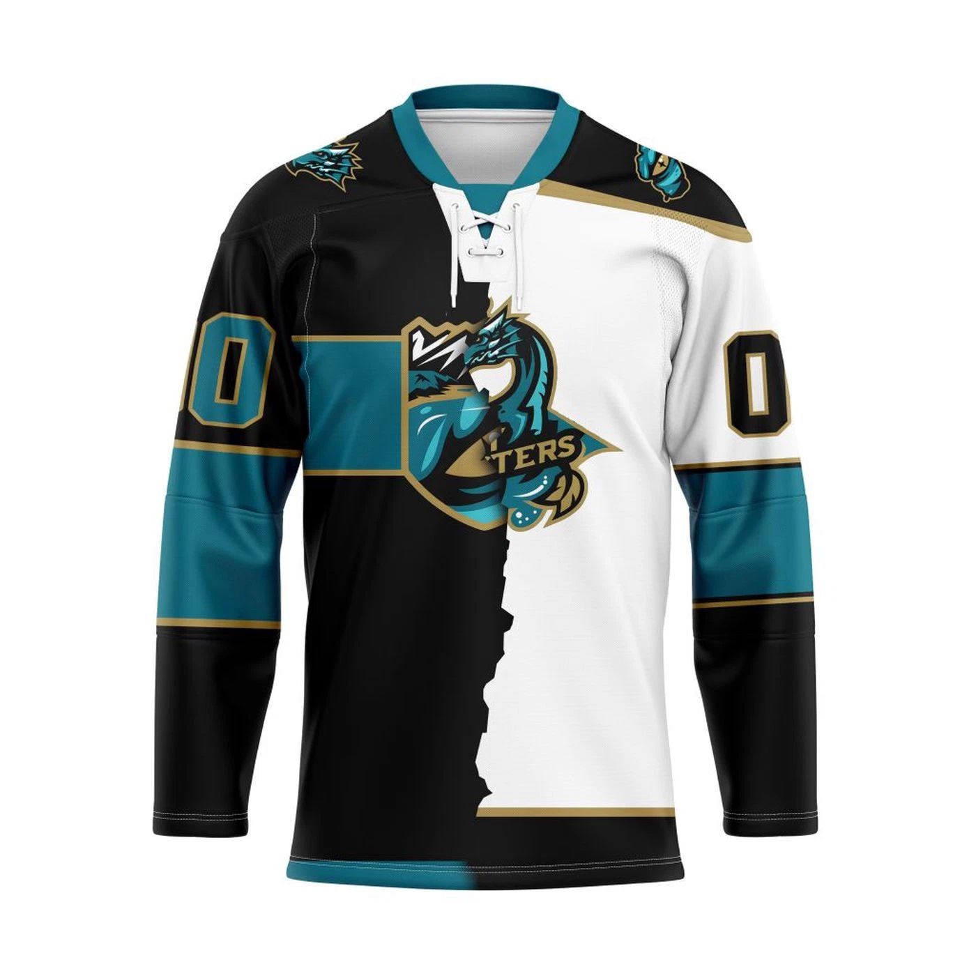 Personalized Tahoe Knight Monsters Mix Lace Hockey Jersey Men's Fan Gear