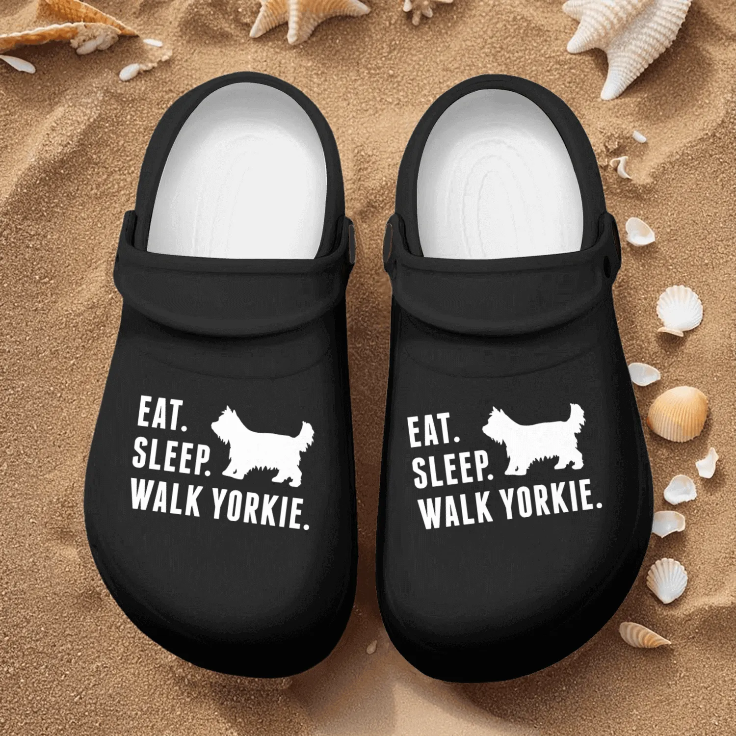 Eat Sleep Walk Yorkshire Terrier Nurse Clogs