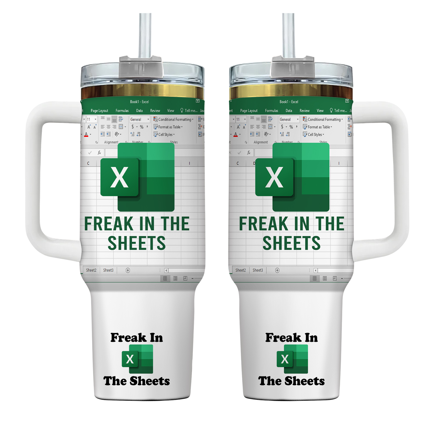 Freak In The Sheets - Excel Spreadsheet Lover 40oz Tumbler