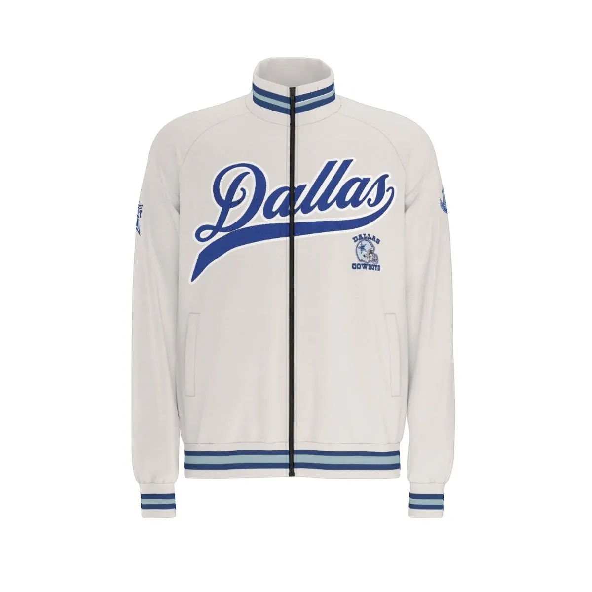 Dallas Cowboys Raglan-Sleeve Stand Collar Jacket
