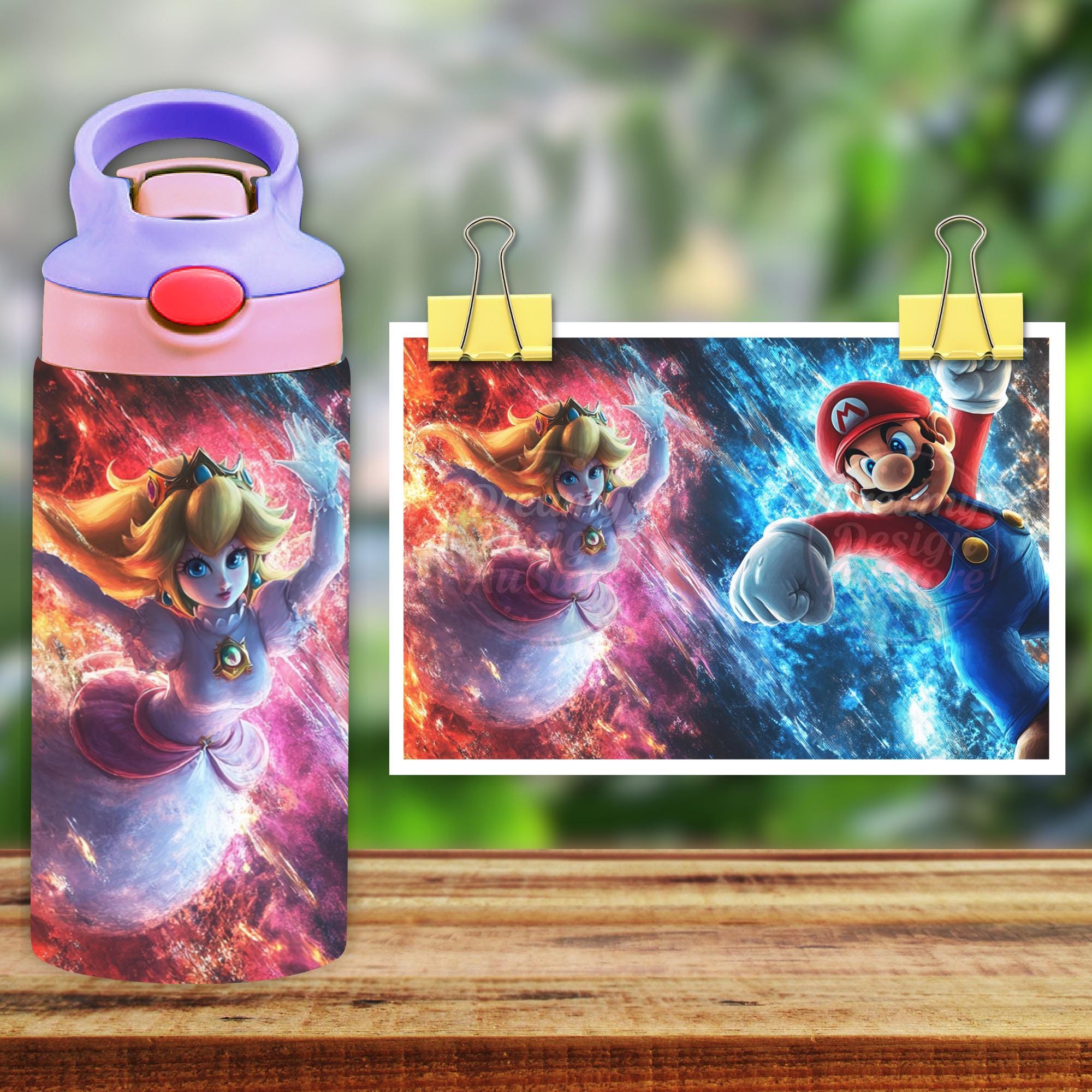 Mario 12oz Tumbler, Kids Cartoon 12oz Cup Tumbler, Back To School Gift
