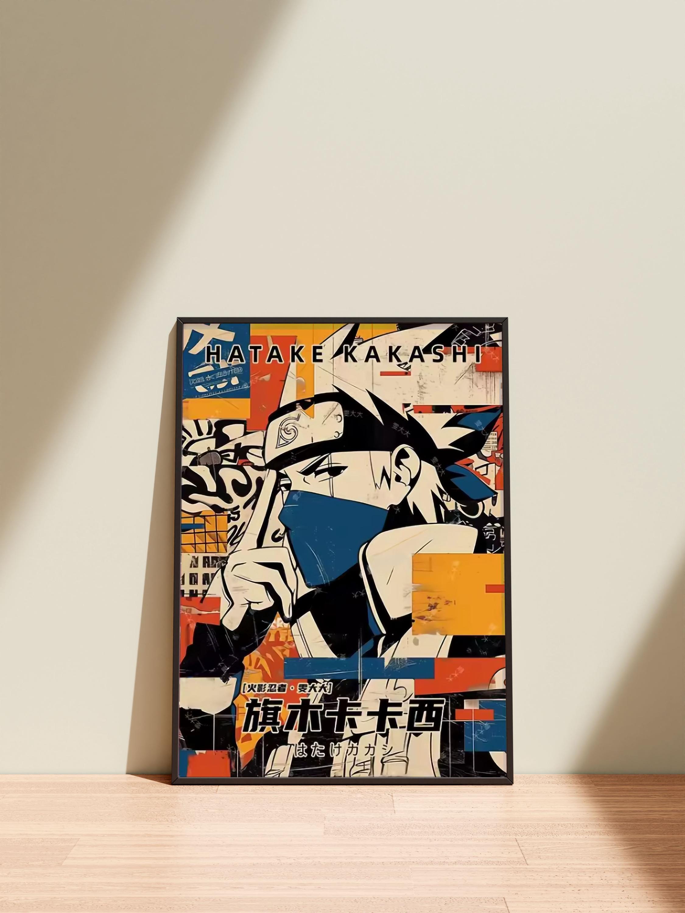 Kakashi Poster Narutoo Anime Manga Poster Print Wall Art