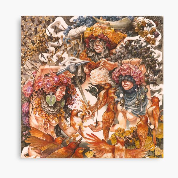 Baroness: Gold & Gray Canvas