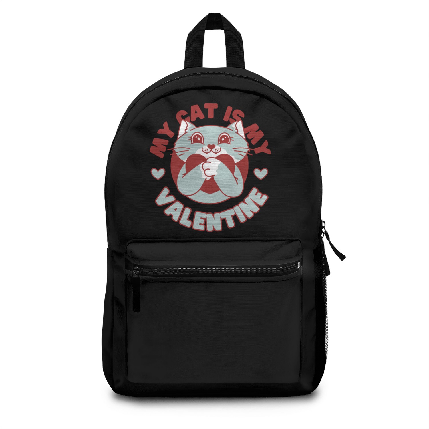 My Cat Is My Valentine Backpacks