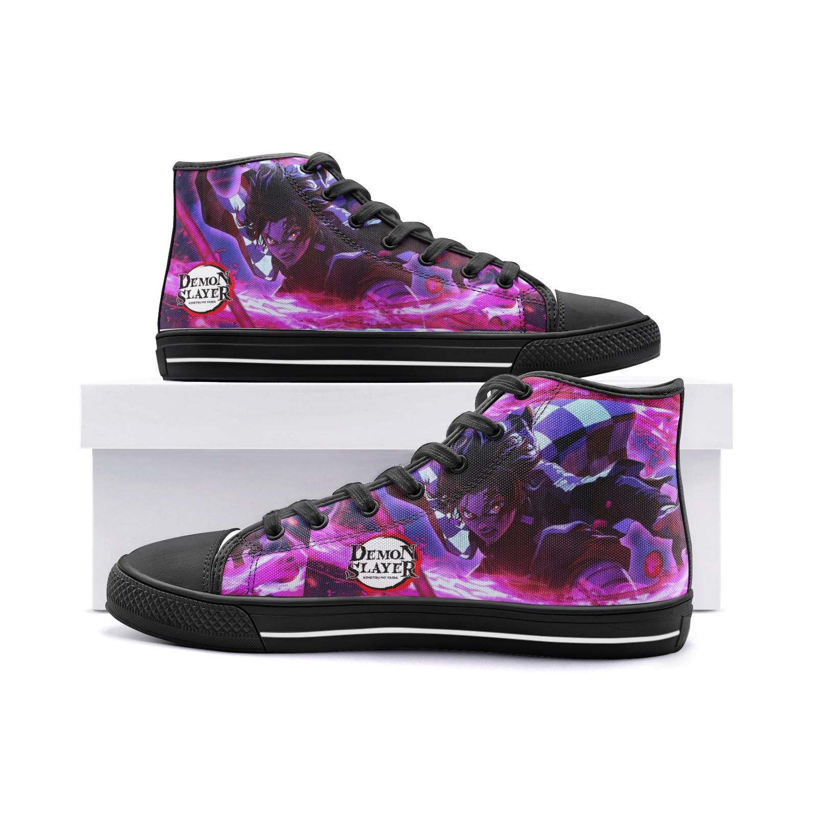 demon Unisex High Top Canvas Shoes