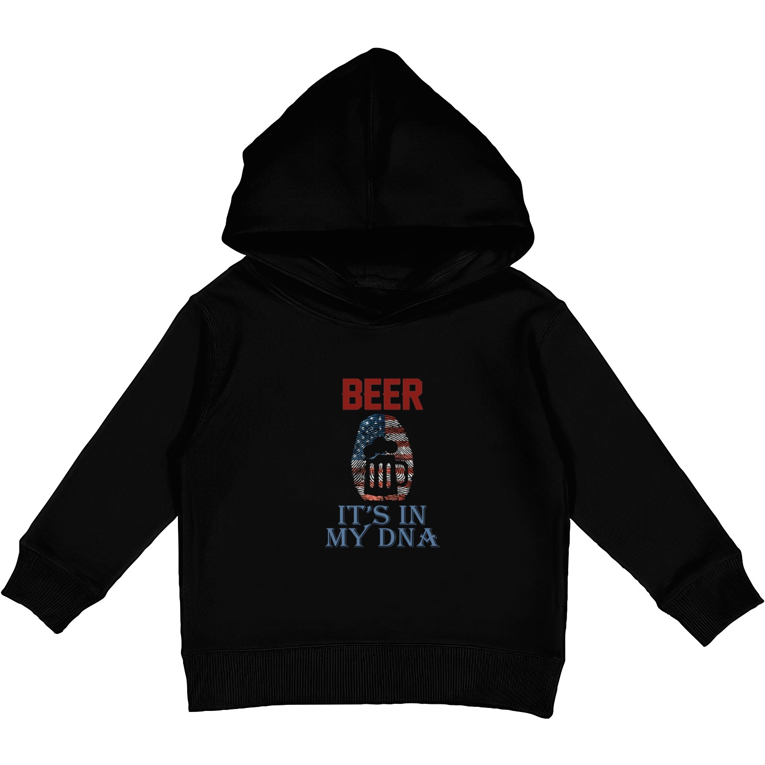 Beer - It's In My Dna Kids Pullover Hoodies