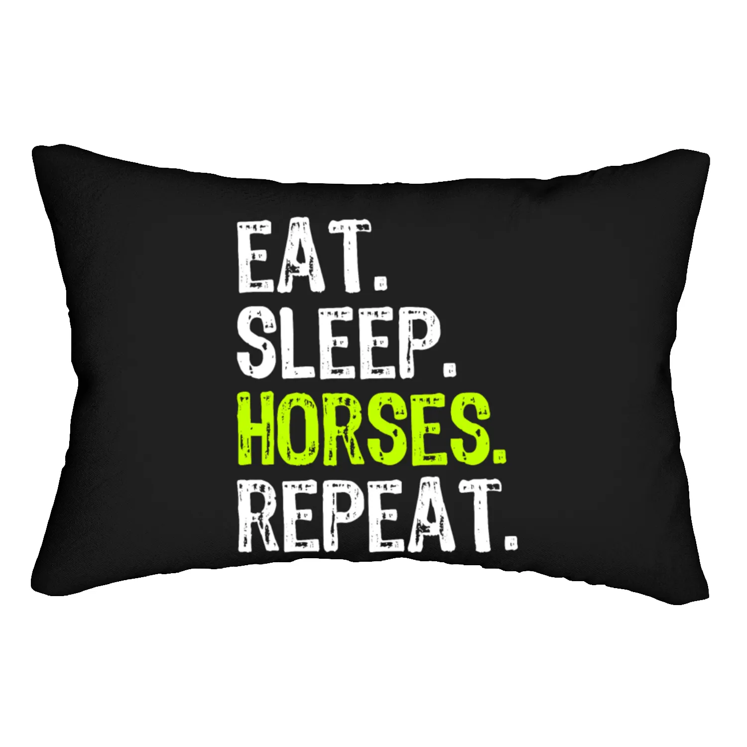 Eat Sleep Horses Repeat Riding Ride Gift Lumbar Pillows