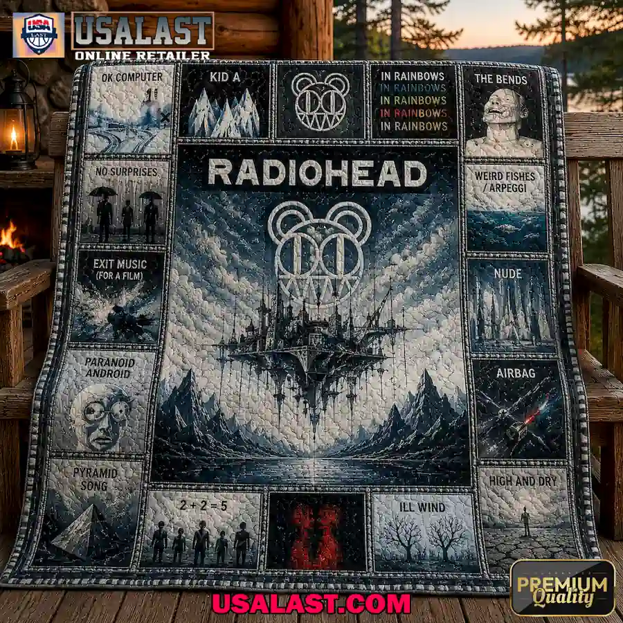 Radiohead Rock Band Edition Quilt Blanket