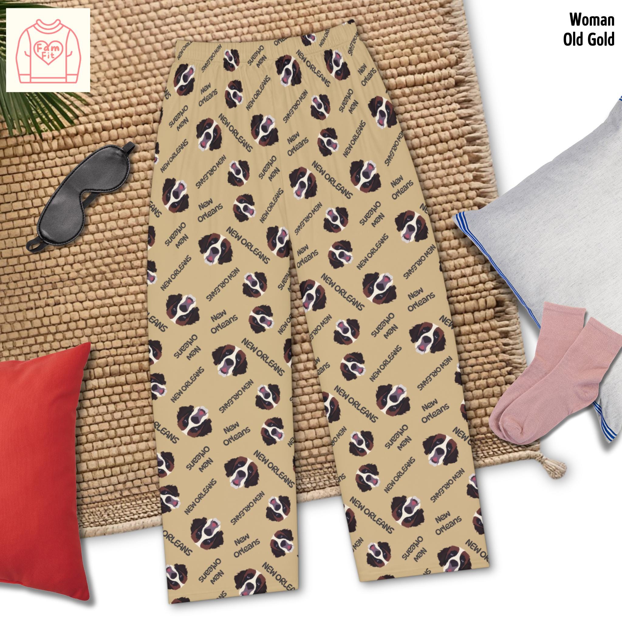 Women's New Orleans Pattern Pajama Pants