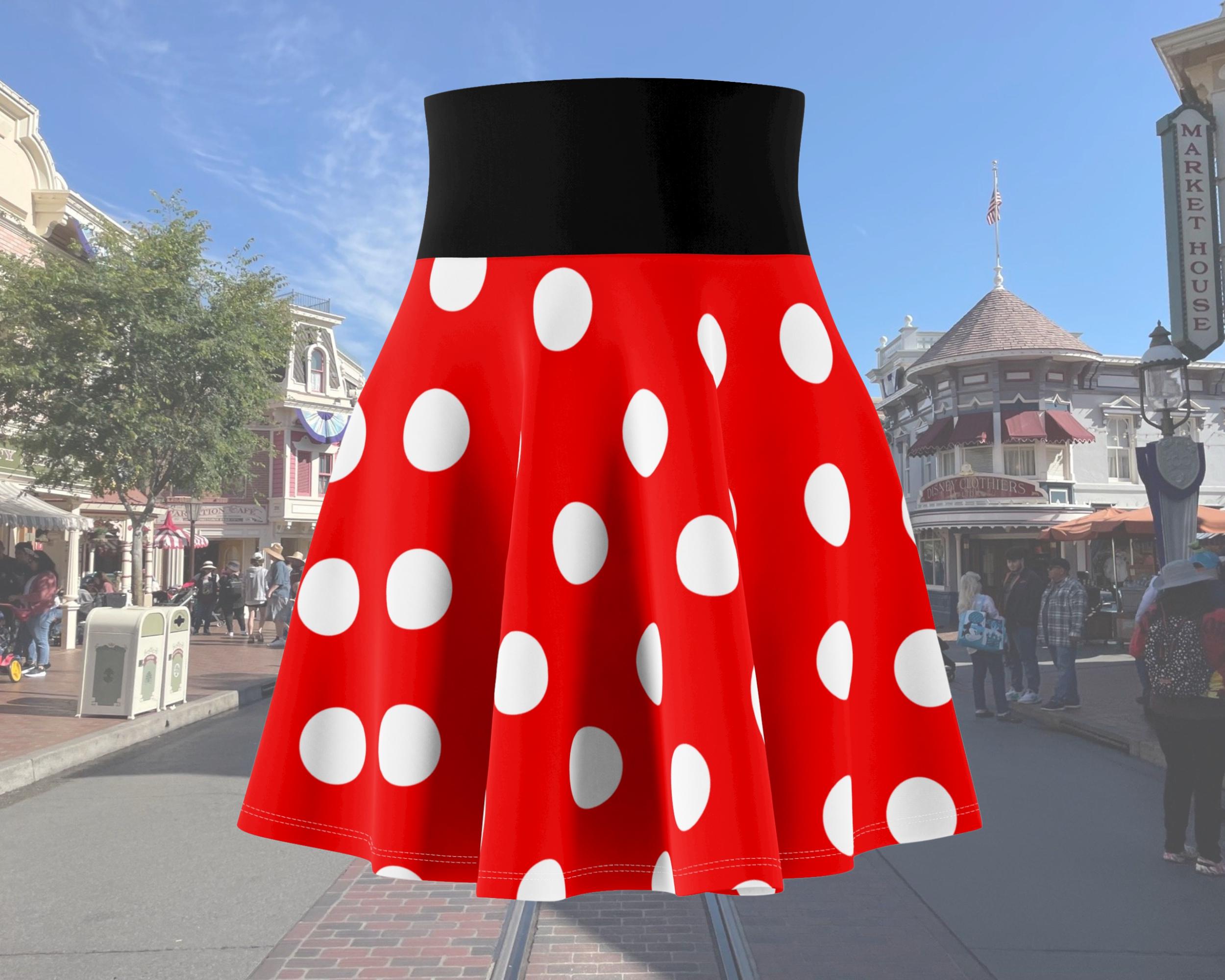 Red And White Polka Dot Running Skirt