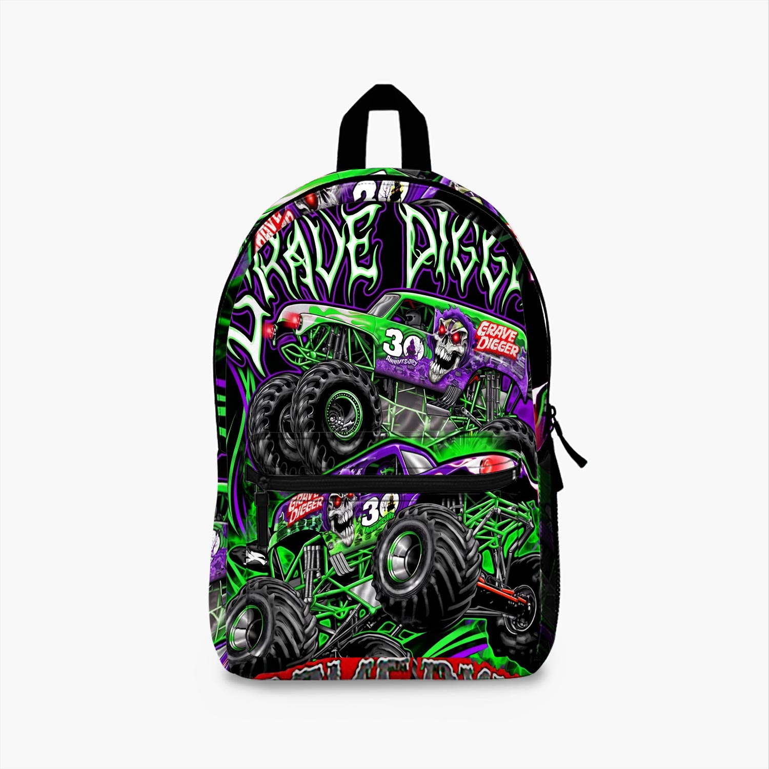 Monster jam grave digger monster truck Fans Art Backpack