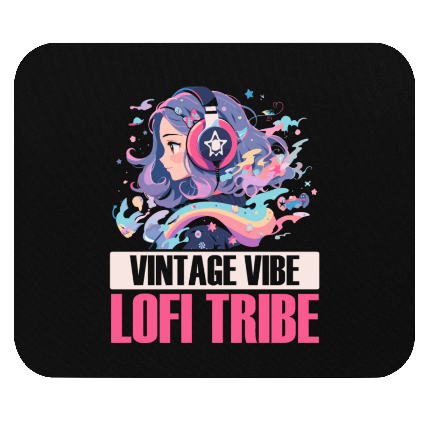 Lofi Music Lover Low Fidelity Japanese Aesthetic Mouse Pads