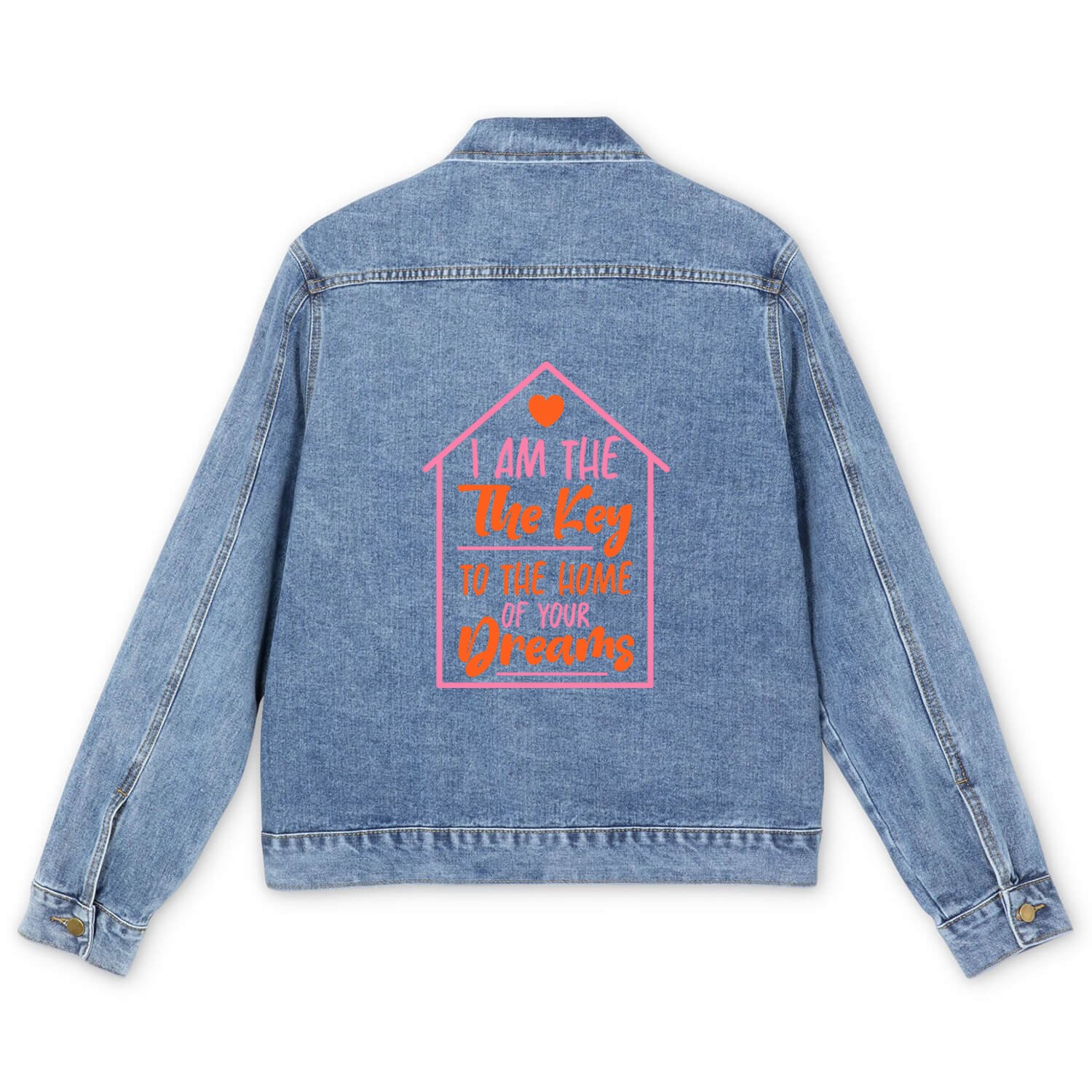I Am The Key To The Home Of Your Dreams 2 Men's Denim Jackets