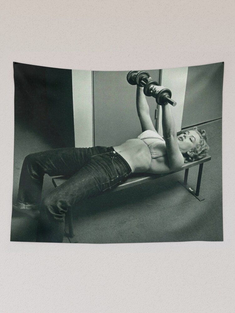 Strong Woman Marilyn Monroe Wall Tapestry, Tapestry Wall Decor, Marilyn Monroe