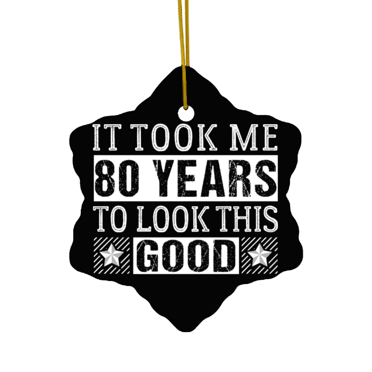80th Birthday Ceramic Ornaments