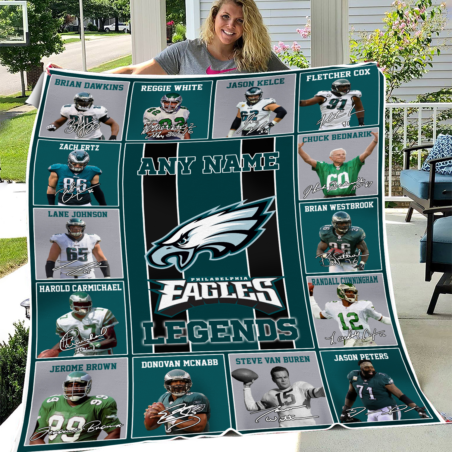 Personalized Custom Name Philadelphia Legends Soft Fleece Blanket