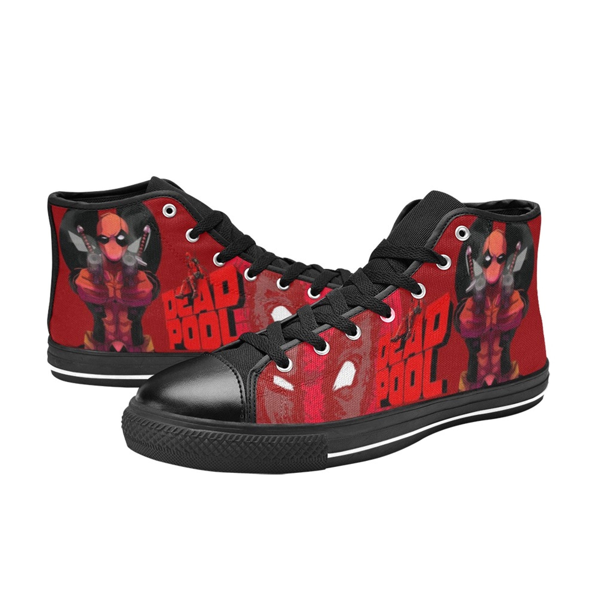 Deadpool High Tops Sneakers Canvas Men Shoes