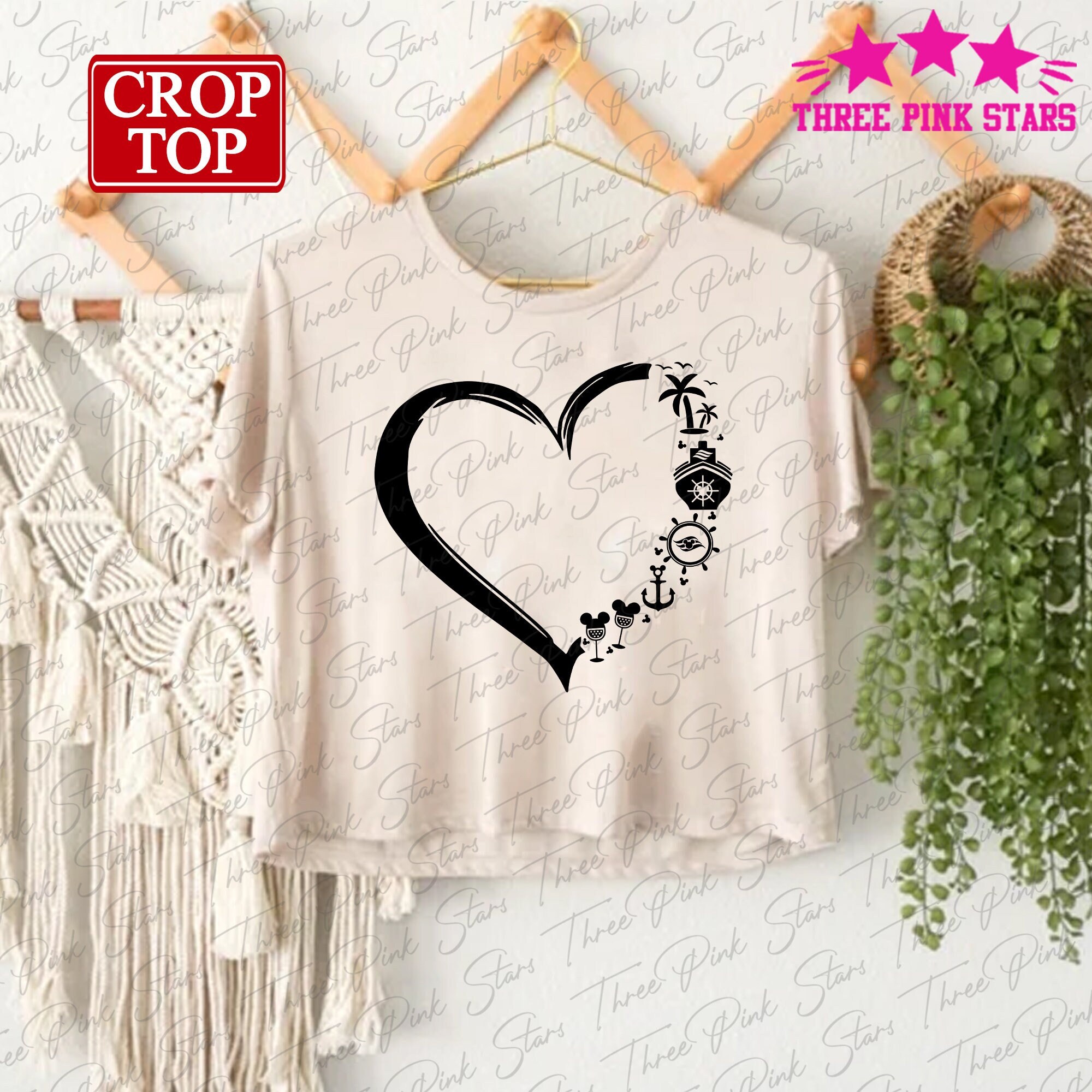 Cruise Heart Crop Top, Cruise Squad Crop Tee, Cruise Life Tee, Magical Cruise Vacation Tee, Summer Friend E5176