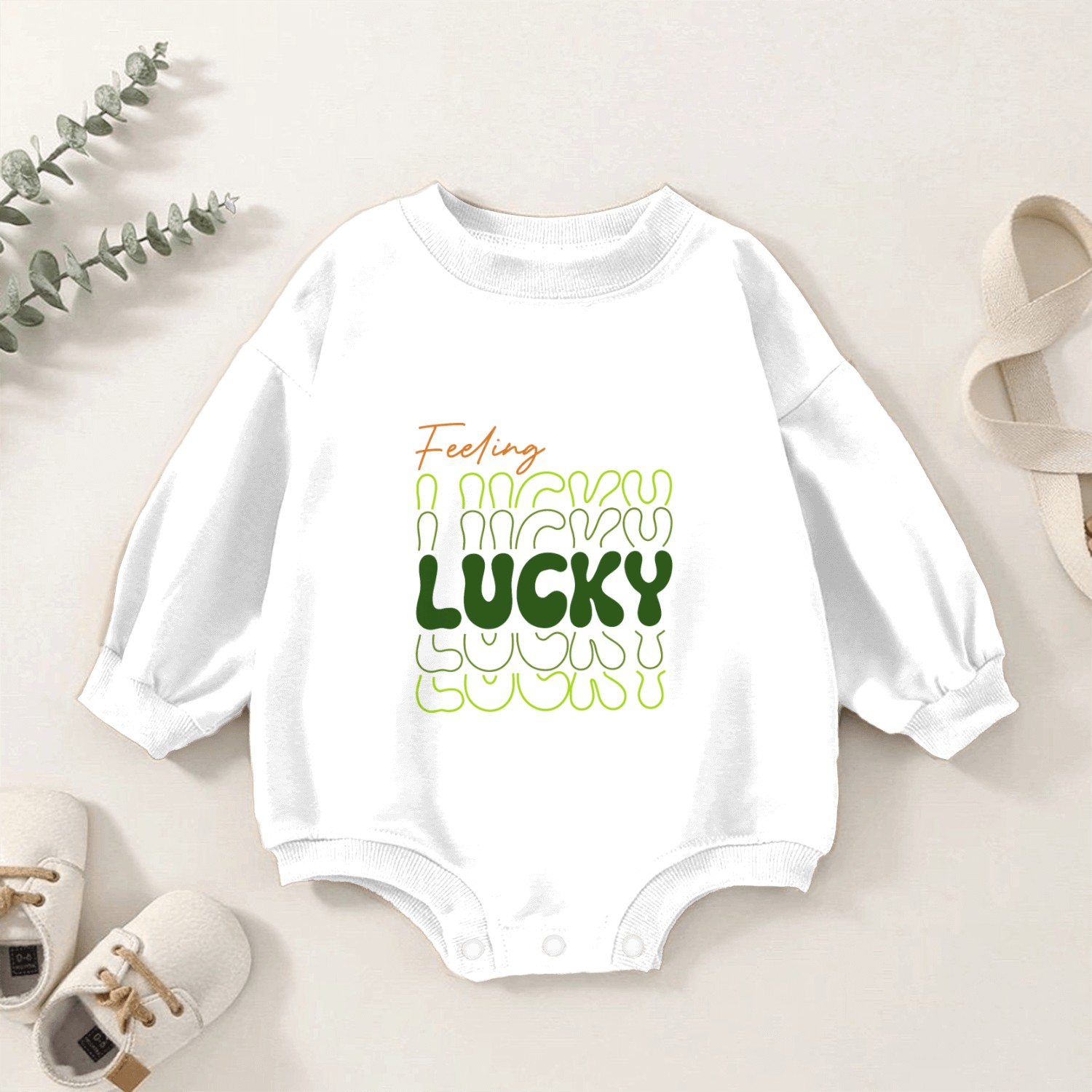 Lucky Gift, St Patrick's Day Baby Romper Sweatshirts