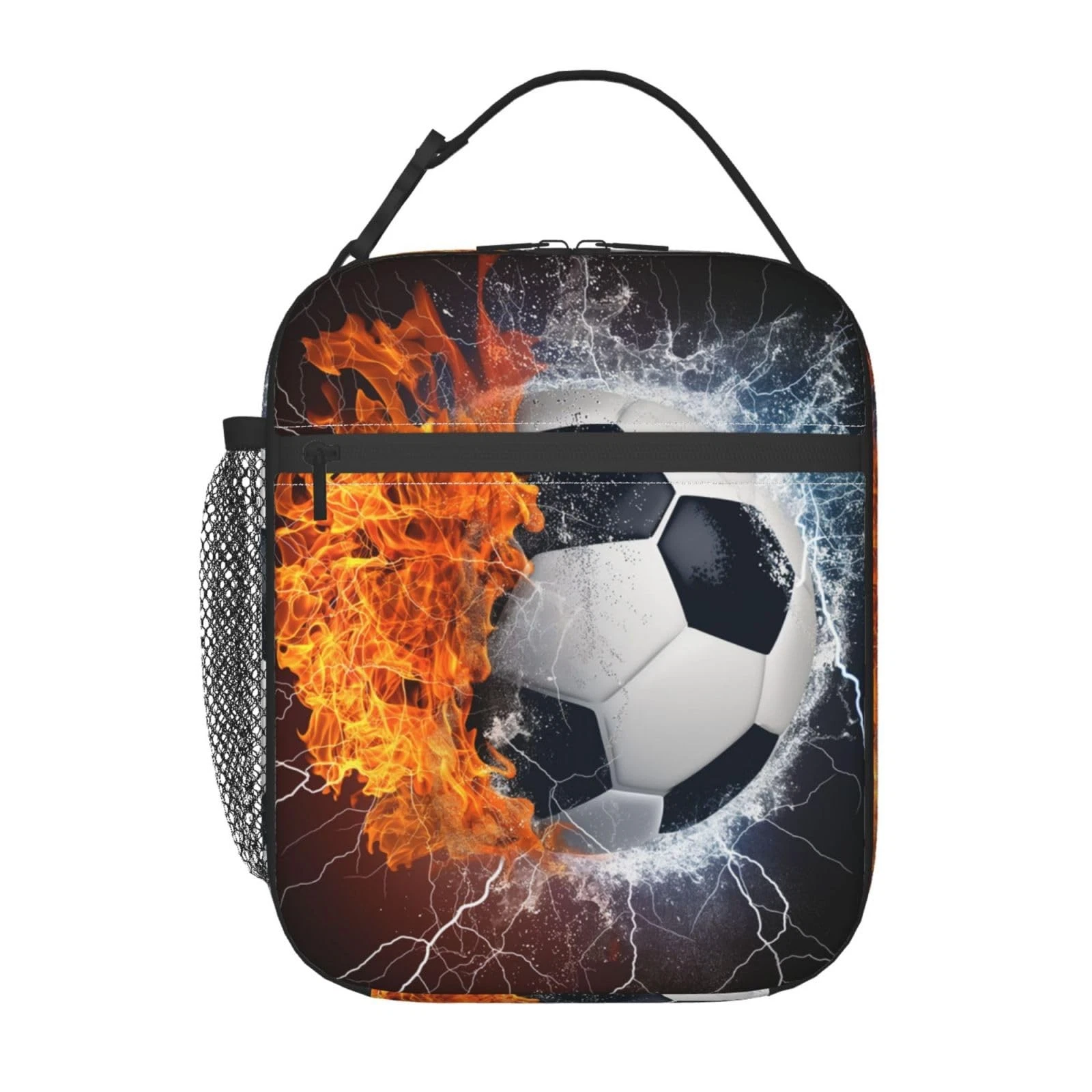 Soccer Ball Sport Lunch Bag for Kids Boys Girls