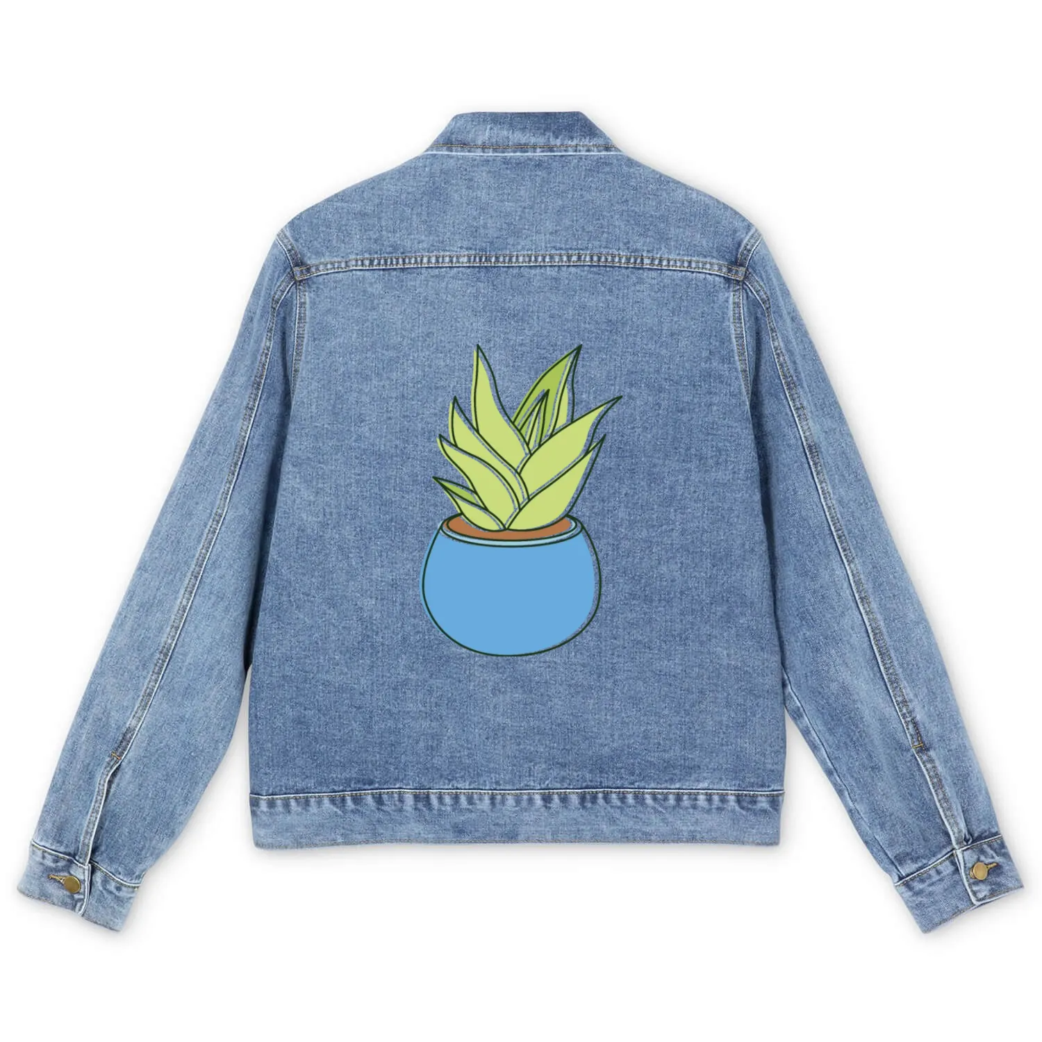plant Everyone sees the world Men's Denim Jackets