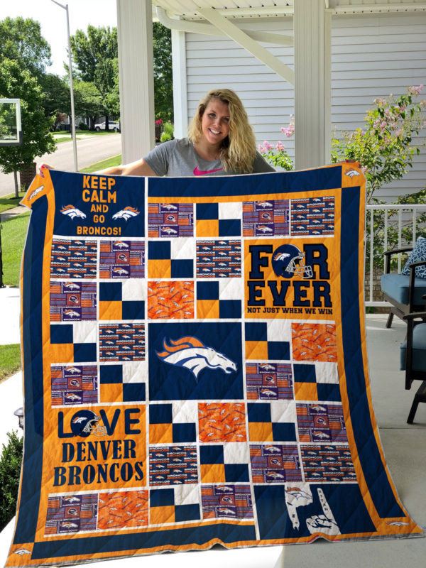 Denver Broncos Quilt, Bedding Decor