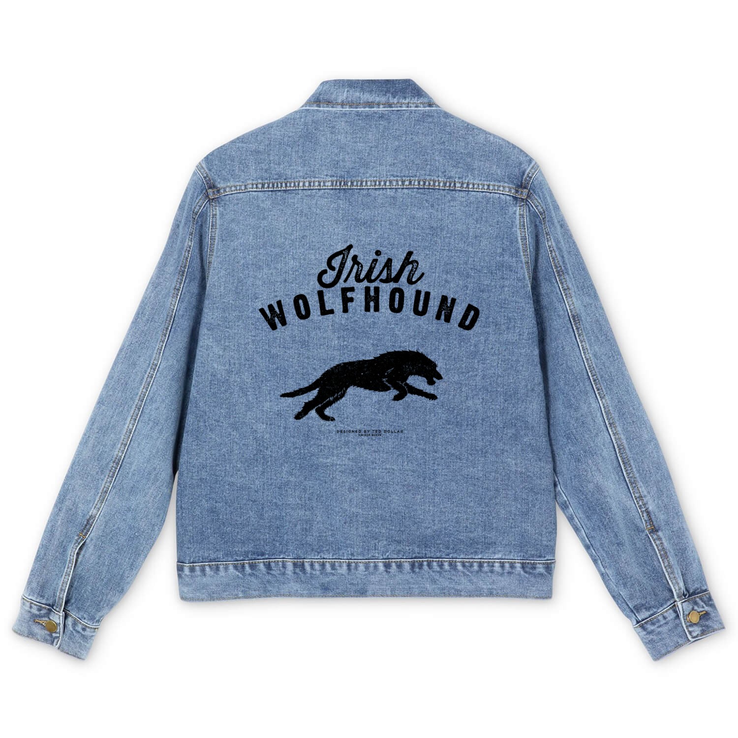 Irish Wolfhound Men's Denim Jackets