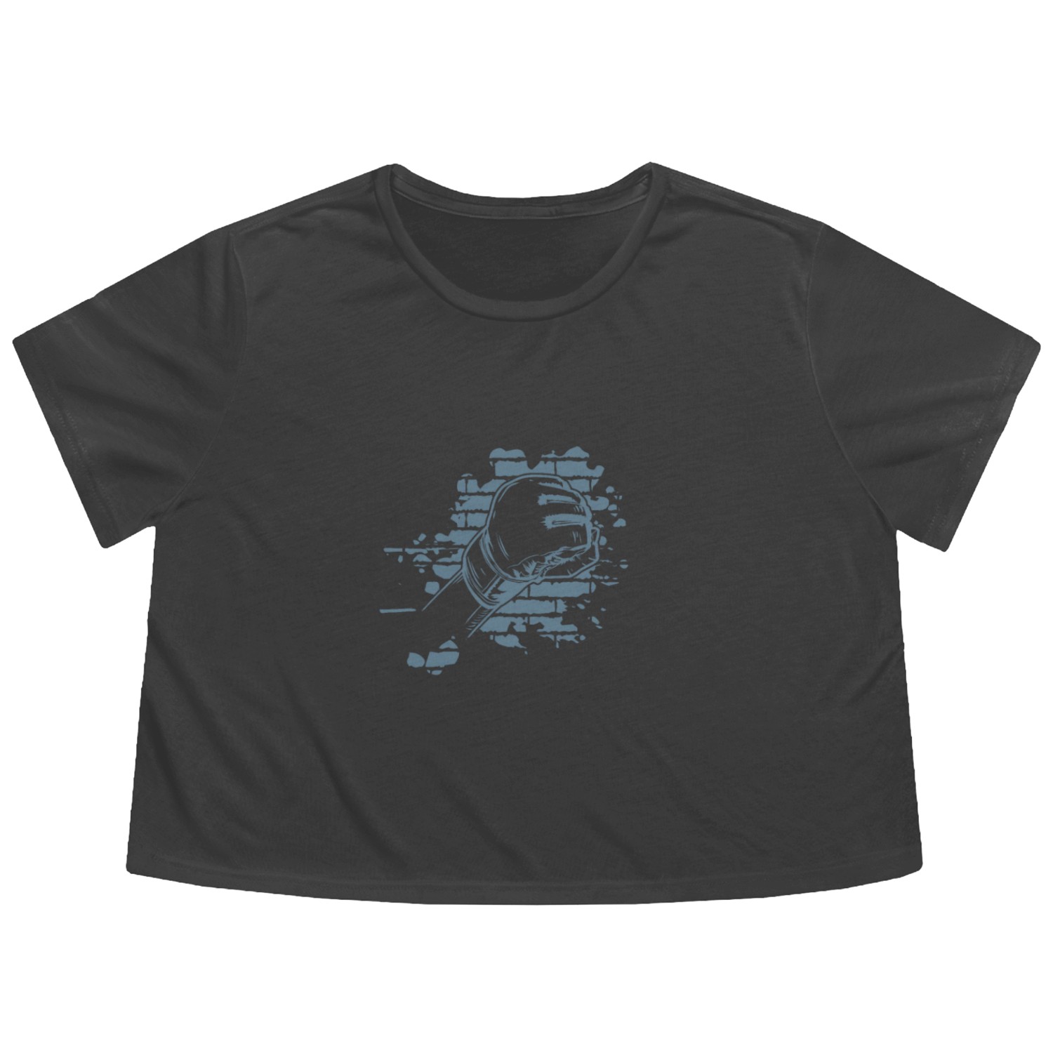 Fist with MMA Glove Mixed Martial Arts Flowy Cropped Tees