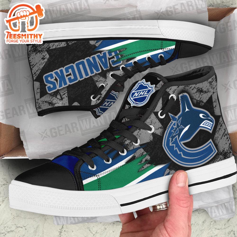 Vancouver Canucks High Top Shoes, Canadian Maple Sneakers